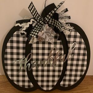 Buffalo Plaid Pumpkin decor